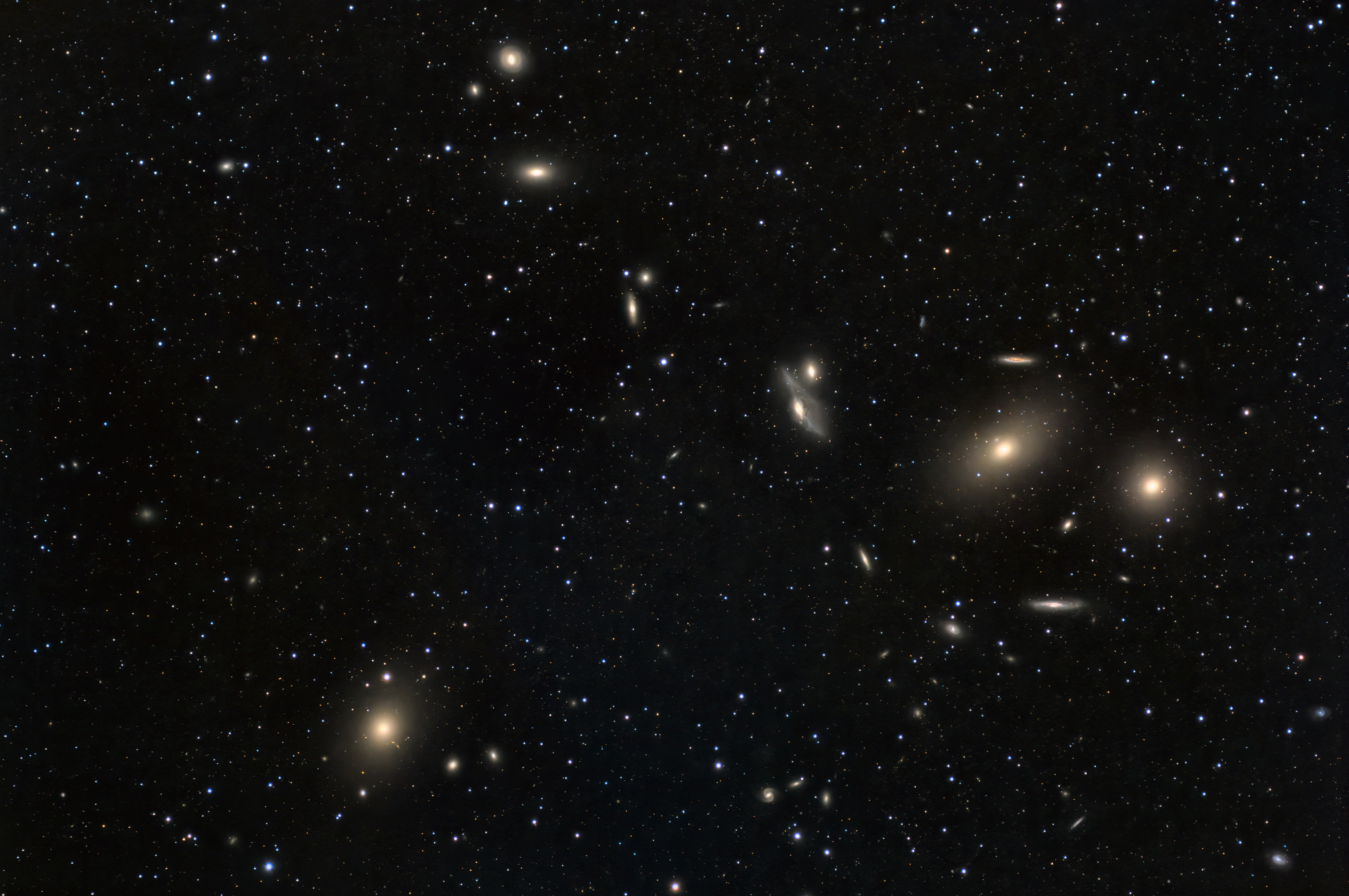 Markarian's Chain and M87 Galaxies in Virgo and Coma Berenices