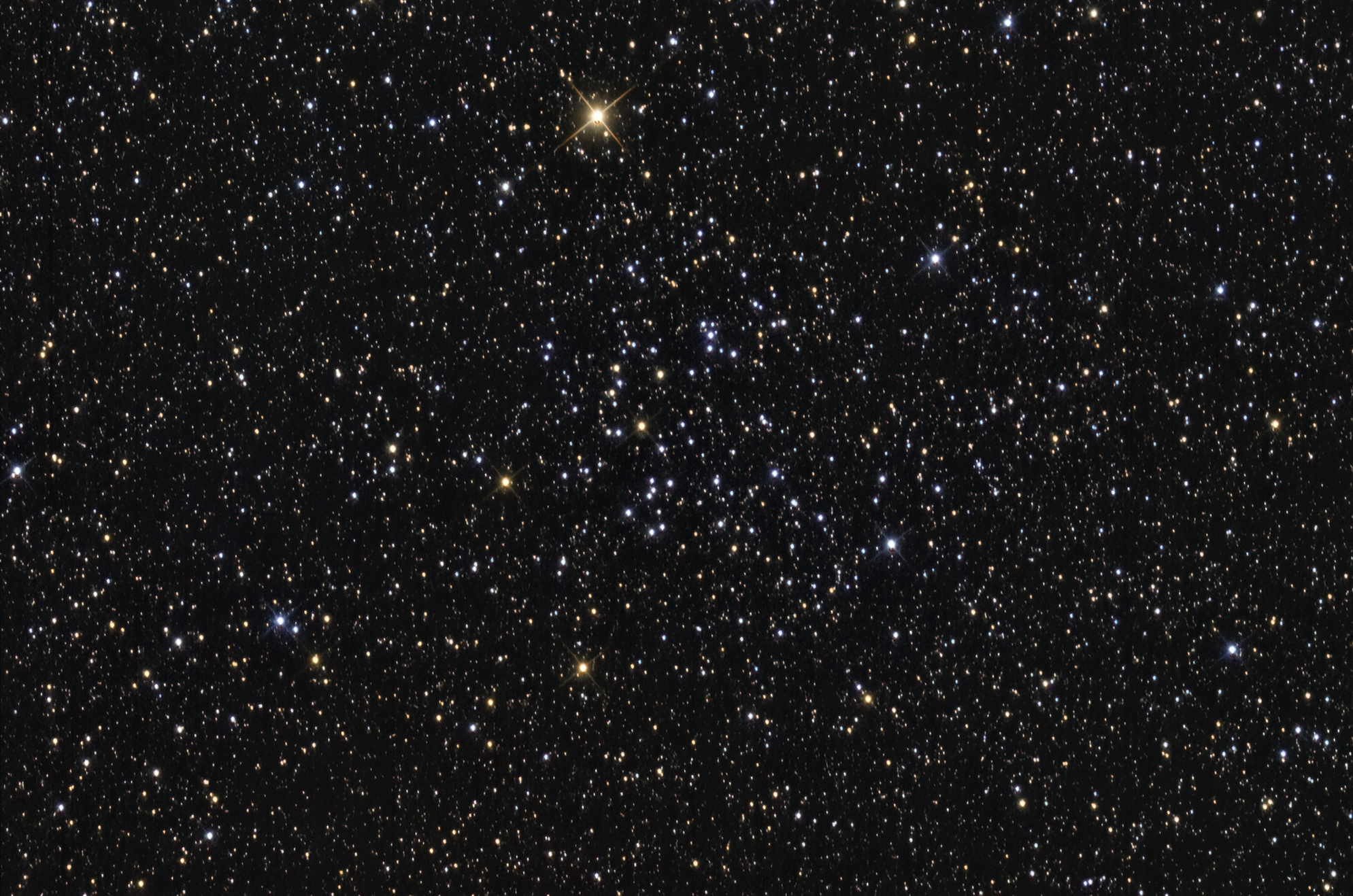 NGC 7209 Open cluster in Lacerta