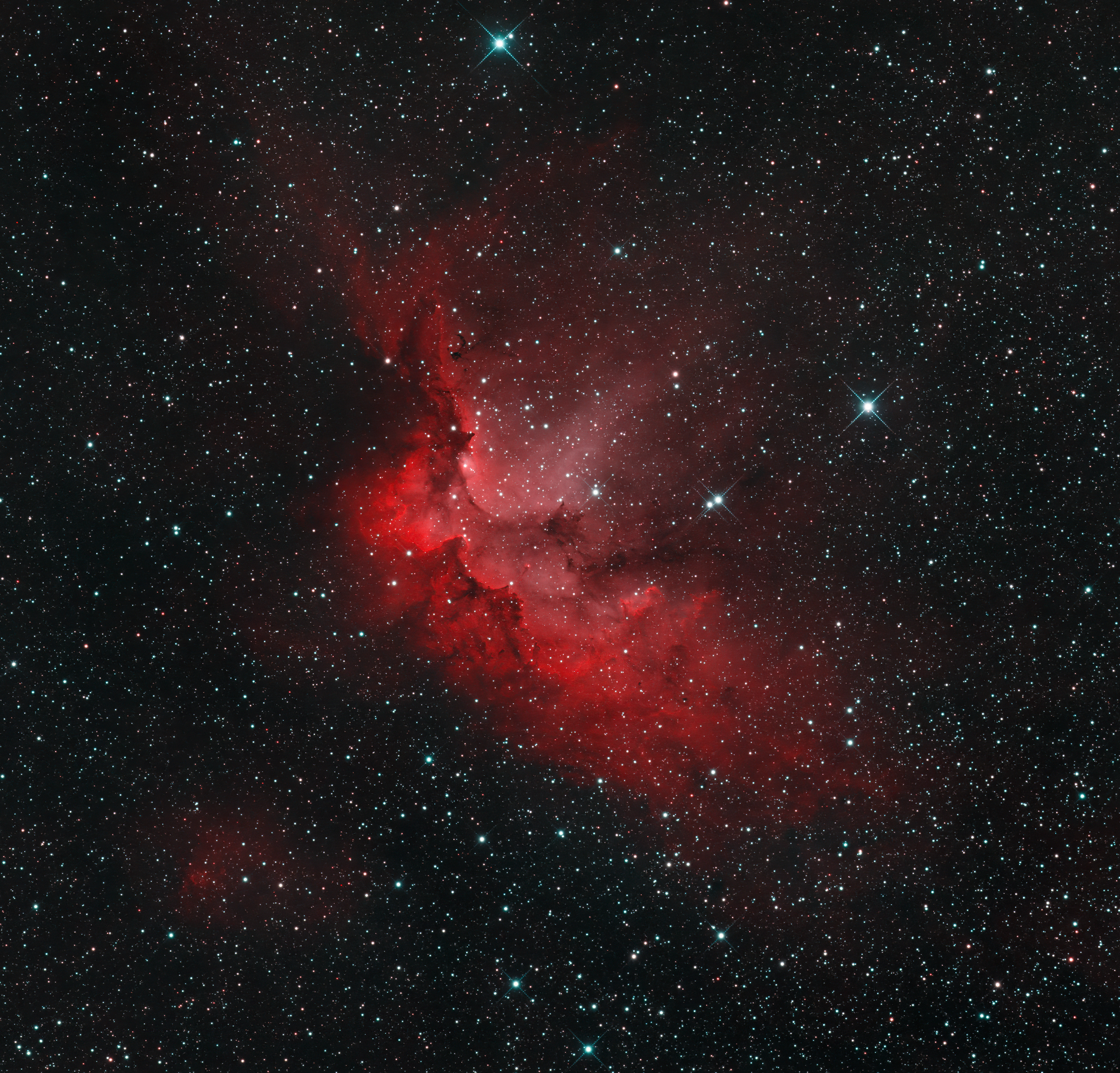 Sh2-142 & 143 (NGC 7380) Emission nebulae in Cepheus
